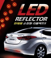 Светодиодные отражатели заднего бампера.  Hyundai  Elantra (2014 по наст.) 